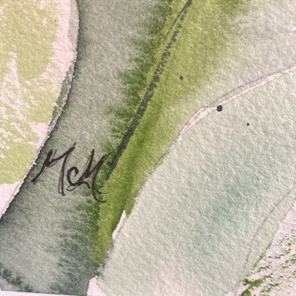 Semi Abstract Tropical Botanical Original Art Watercolor Painting - Picture 10 of 11